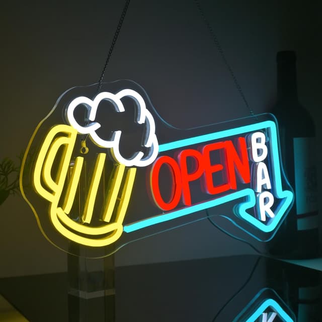 Thumbnail 5 de Looklight Cold Beer Neon Schild 🪧