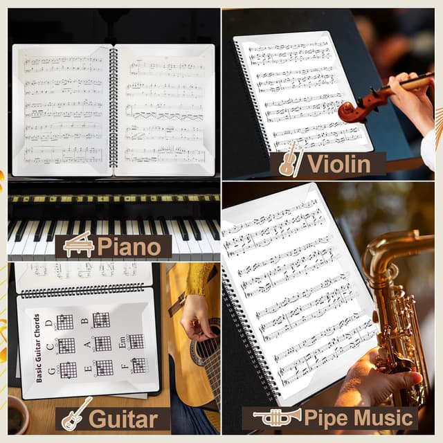 Thumbnail 6 de A4 Notenmappe 40 Seiten Music Folder