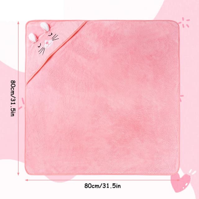 Detalle 2 de Aolso Kapuzenhandtuch Baby 80x80 cm