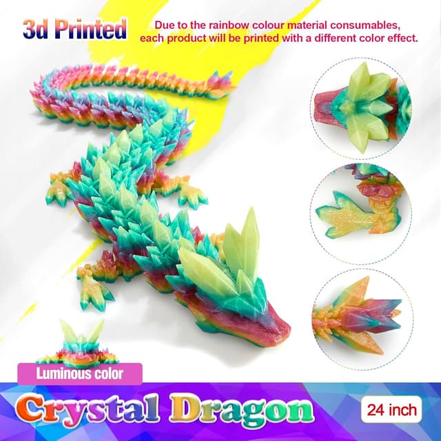 Detalle 2 de HyBaiS 24 inch glow-in-dark 3D dragon