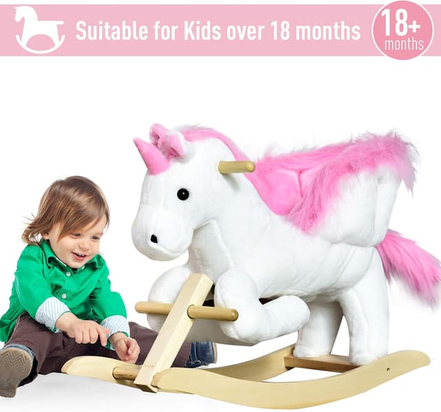 Thumbnail 3 de HOMCOM Kids Rocking Unicorn Toy