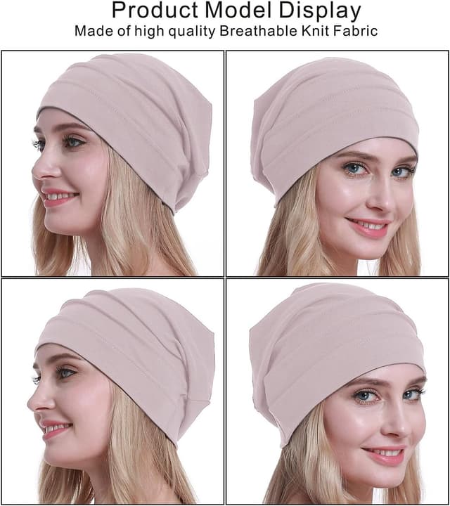 Thumbnail 1 de osvyo Copricapo in cotone da chemioterapia morbido