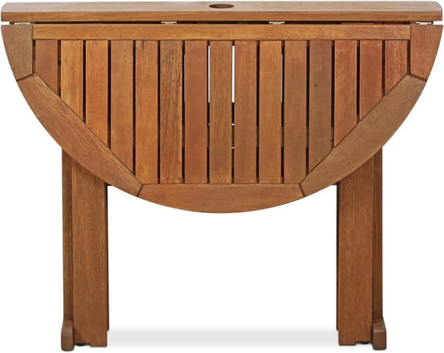 Thumbnail 3 de Furinno Tioman Mesa Redonda de Madera para Patio 🌳