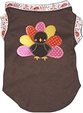Detalle de Petitebella Rainbow Turkey Puppy Dog Shirt Large