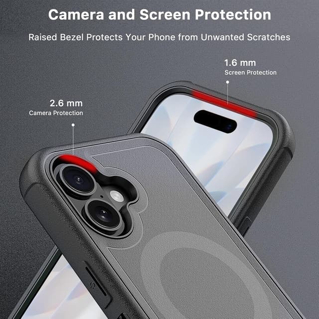 Detalle 2 de M MYBAT PRO Maverick Series Case for iPhone 17 with Belt Clip Holster (MagSafe Compatible) w/ Screen Protector & 360° Kickstand