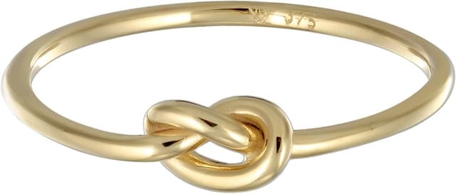 Detalle 2 de Elli Damen-Ring Knoten 375 Gelbgold 💍