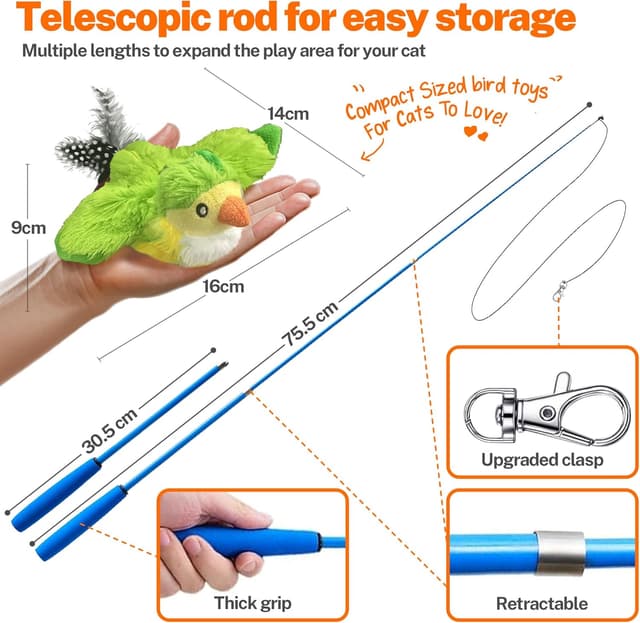 Thumbnail 5 de Toozey Interaktives Katzenspielzeug 16 cm đŸ