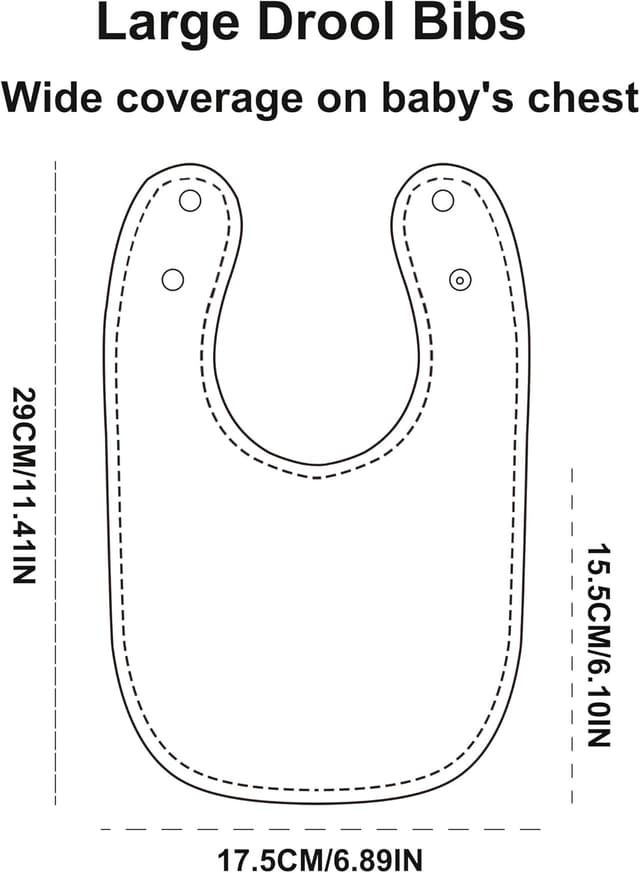 Detalle 2 de Hakochia Hakochia Waterproof Baby Bibs 10-pack