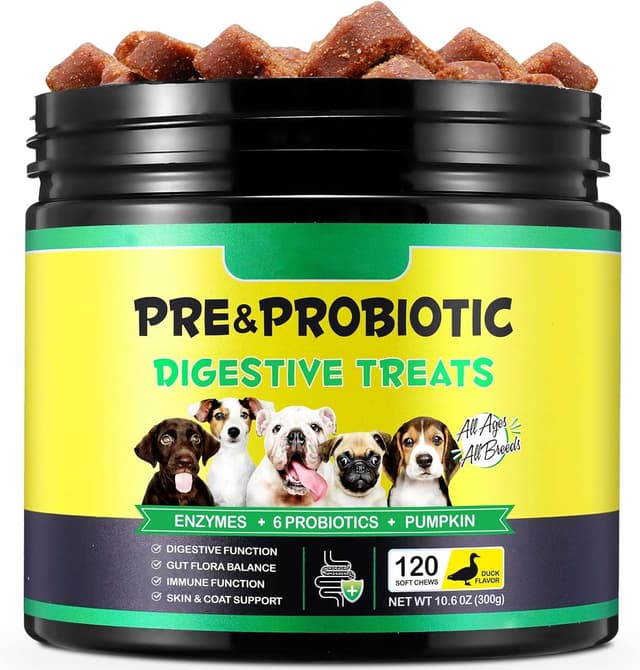 Detalle de Bieyoc Probióticos para perros 120 Chews 🐕