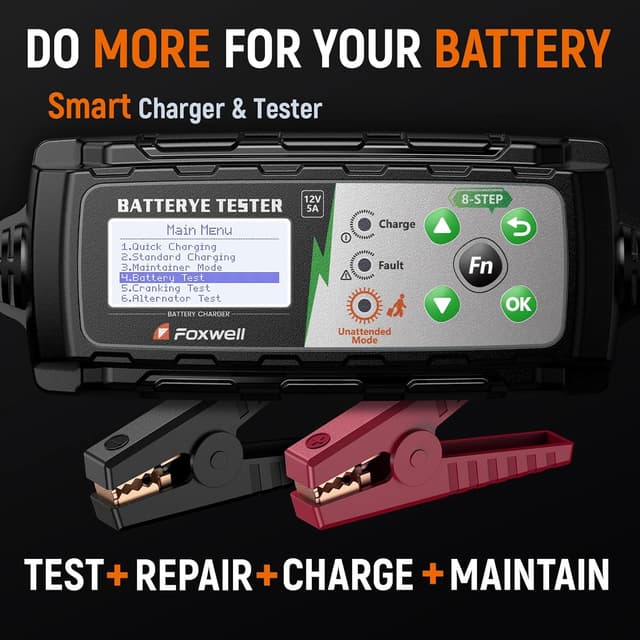 Detalle de FOXWELL BC521 12V battery charger tester