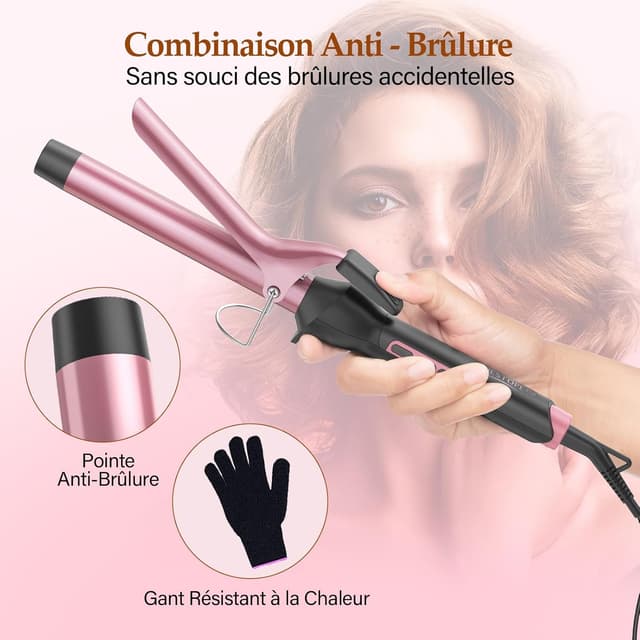 Thumbnail 6 de BESTOPE PRO Boucleur à cheveux 25 mm avec écran LCD 80–230°C