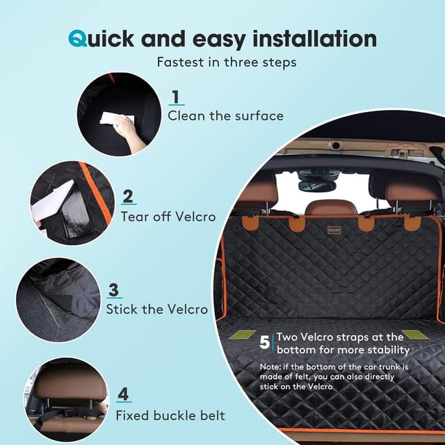 Thumbnail 5 de JOEJOY Car Boot Protector for Dogs — Adjustable Boot Liner