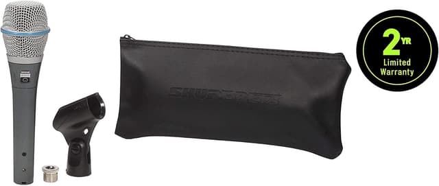 Detalle 2 de Shure BETA 87A Studio Vocal Microphone (Supercardioid Condenser) with Built-In Pop Filter