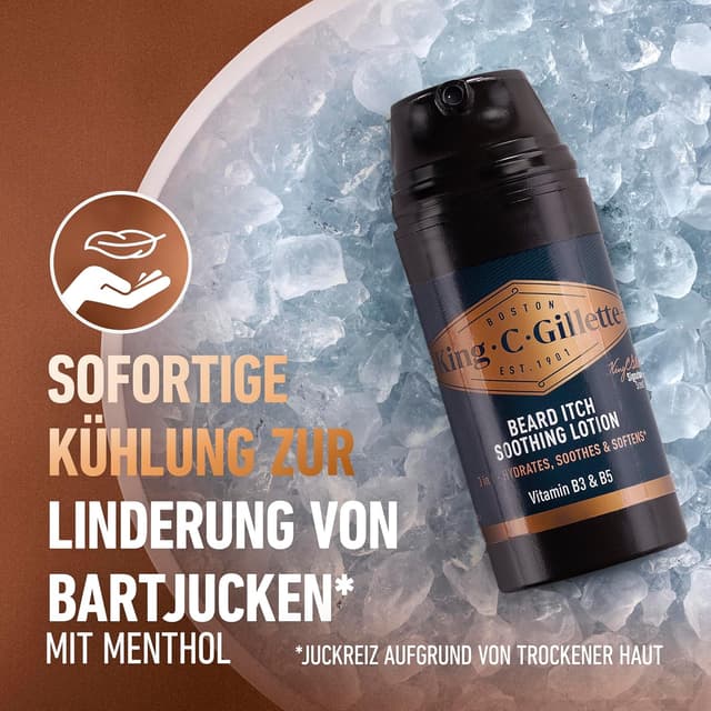 Thumbnail 1 de King C Gillette Anti-Juckreiz Feuchtigkeitscreme 100ml