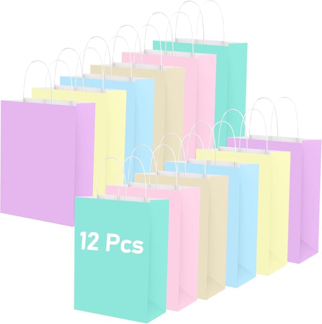 Imagen de Geschenktüten Hiziwimi 12 Stück Kraftpapier en OfertitasTOP