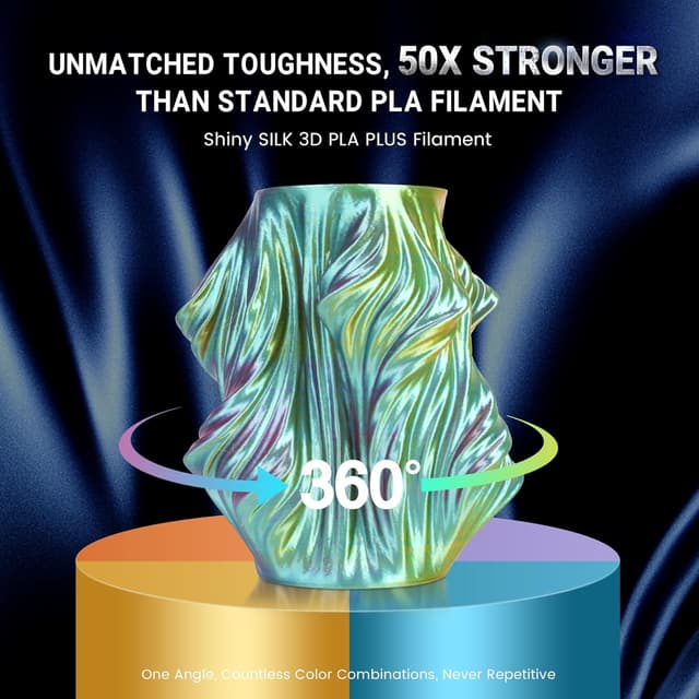 Detalle 2 de SUNLU PLA+ Silk 4KG filament bundle