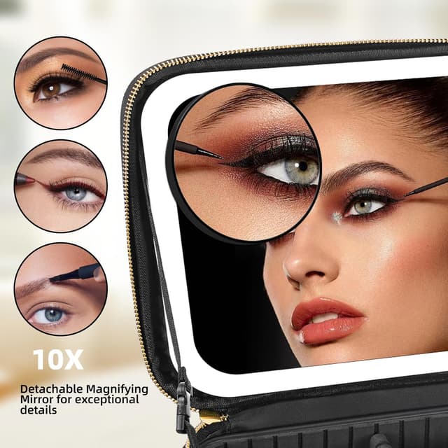 Thumbnail 6 de Travel Makeup Bag Lighted Mirror 23x20cm