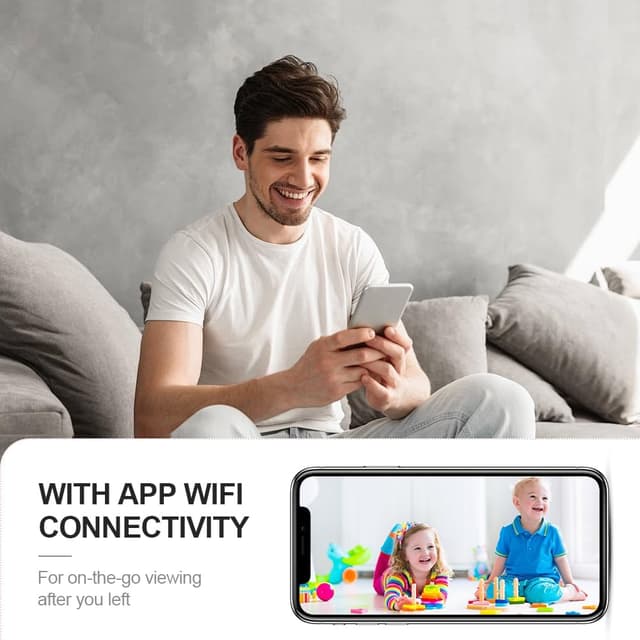 Detalle de AOBOCAM Mini WiFi Spy Camera 4K, 6H battery