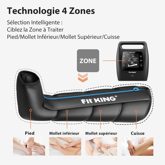 Thumbnail 4 de FIT KING FT-109A Bottes pressothérapie 2500 mAh