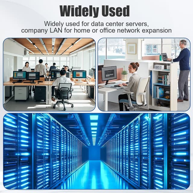 Thumbnail 6 de AOOSU Prise Réseau CAT 6A 2x RJ45 Blindé