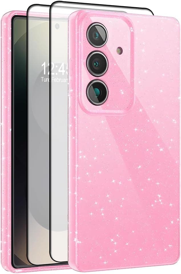 Imagen de CaseLover Galaxy A15 Hülle Rosa Glitzer 5G en OfertitasTOP