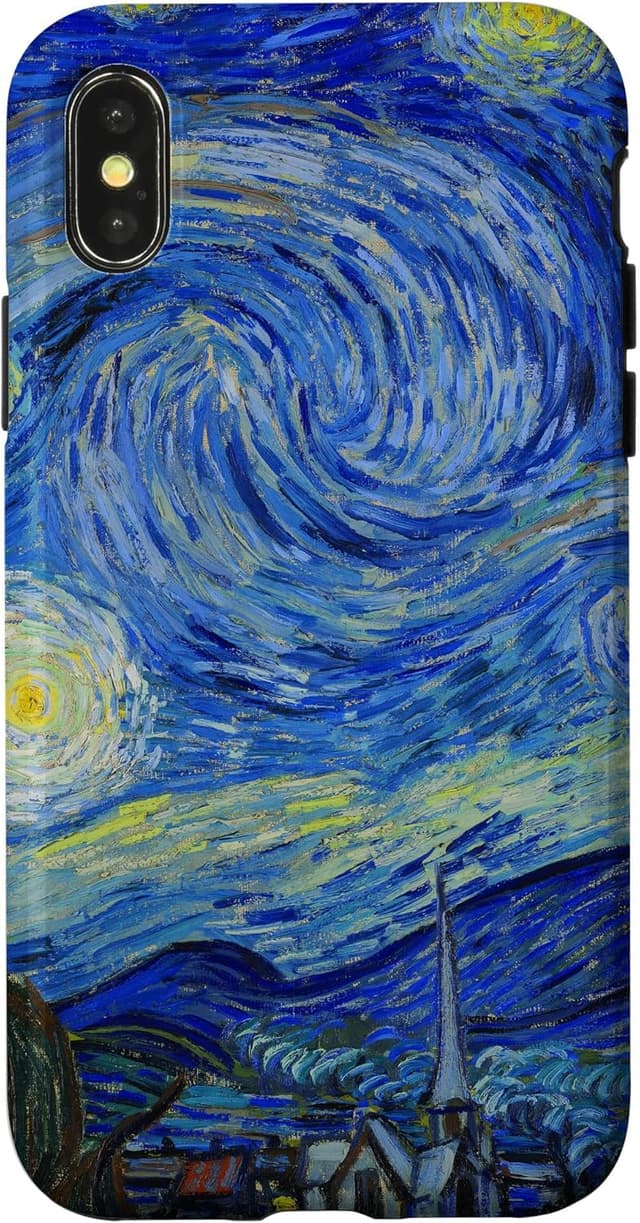 Detalle 2 de Custodia iPhone 14 Van Gogh La Notte Stellata