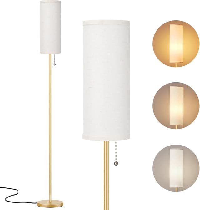 Detalle de Aooshine Gold Floor Lamp 3 Colour Temperatures