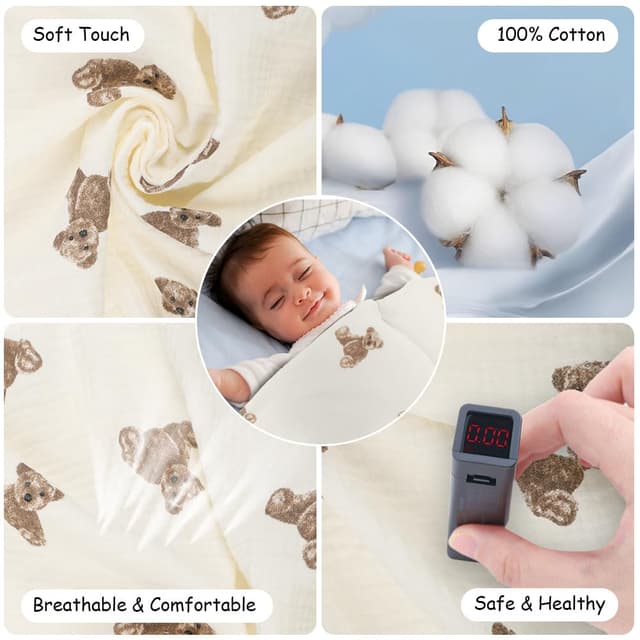 Detalle 1 de Stillbezug für Babys aus Musselin