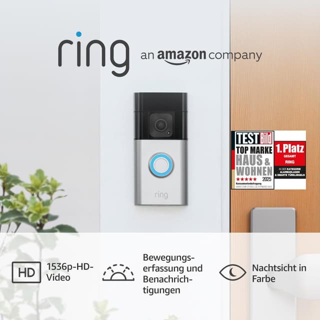 Detalle de Ring Akku Videotürklingel Plus 1536p HD