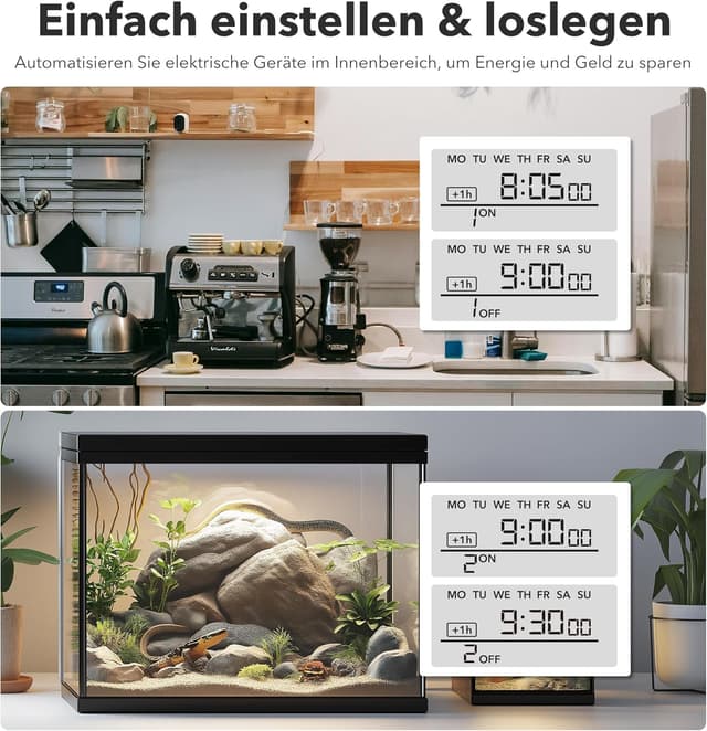 Thumbnail 3 de HBN Wochenzeitschaltuhr 20 Schaltprogramme bis 3680 W