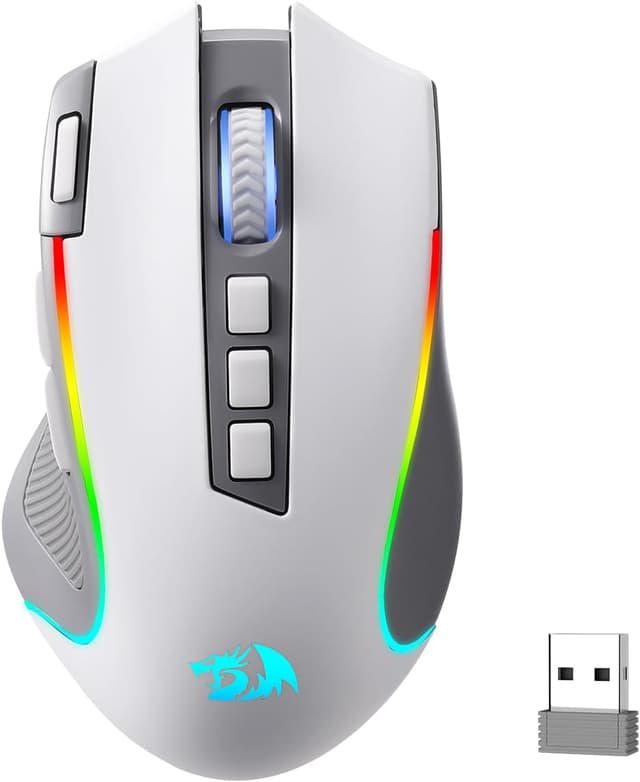 Detalle de Redragon M612 PRO RGB Gaming Mouse (wired & wireless) with 8000 DPI, 11 programmable buttons