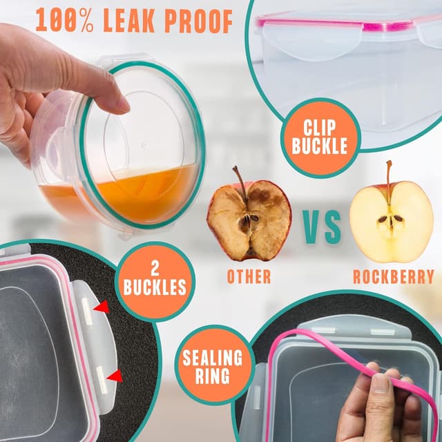 Thumbnail 2 de 38 Pcs Food Storage Containers 2500 ml ๐ฑ