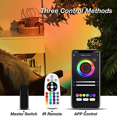 Detalle 2 de QUIGO Sunset Lamp: lámpara LED RGB de 16 colores 🎇