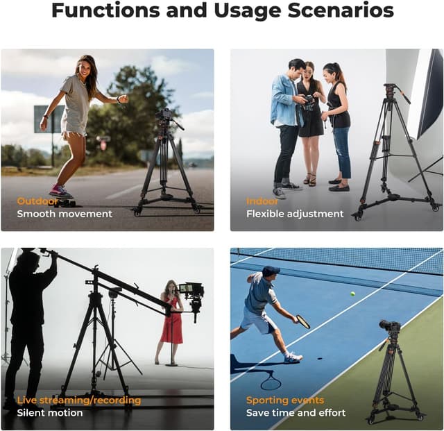 Thumbnail 6 de K&F CONCEPT Photography Dolly 20kg capacity