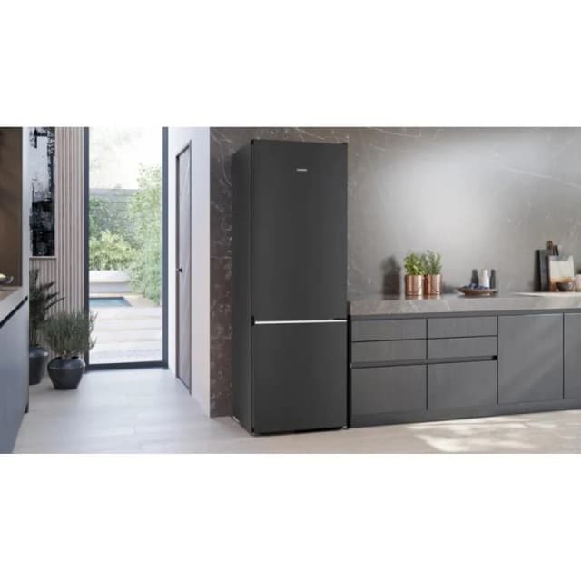 Detalle 2 de Siemens frigorífico Combi 203 cm 258 L No Frost hyperFresh superFreeze en negro