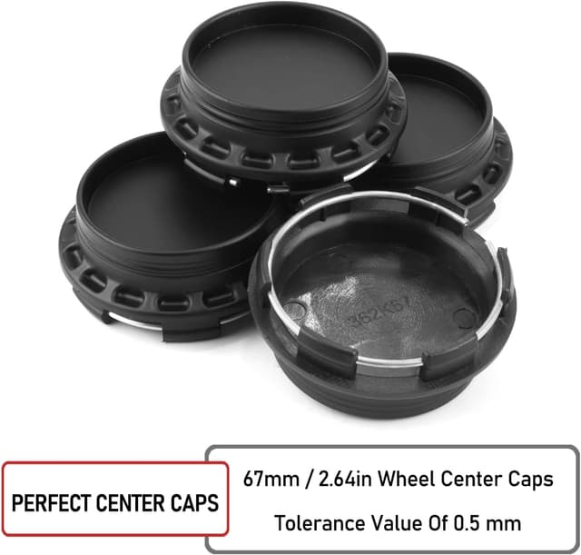 Detalle 2 de Rhinotuning RhinoTuning 4PCS 67 mm Wheel Centre Caps (ABS) for GT30/TE37/CE28N-style wheels