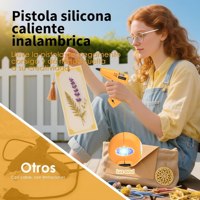 Thumbnail 2 de MAXDONE Pistola Silicona Caliente Inalámbrica 3000mAh