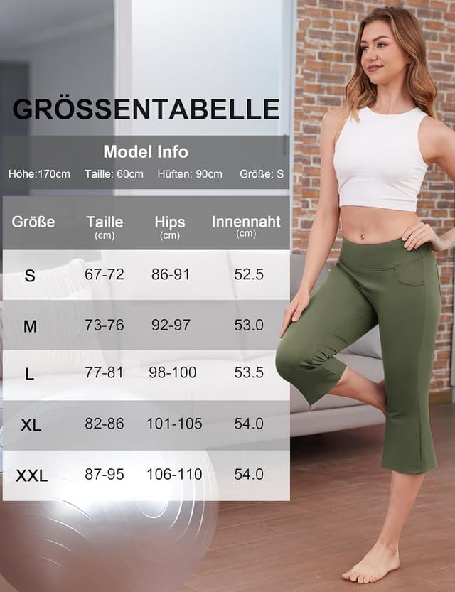 Detalle de MOVE BEYOND Pantalon & pantacourt de yoga bootcut à 4 poches pour femmes