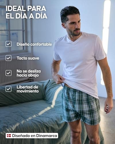 Detalle de DANISH ENDURANCE calzoncillos bóxer de algodón orgánico 100% (pack 4 o 6)