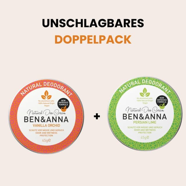 Detalle de BEN & ANNA Deocreme Vanilla Orchid : déodorant naturel sans aluminium, ferme et végétalien