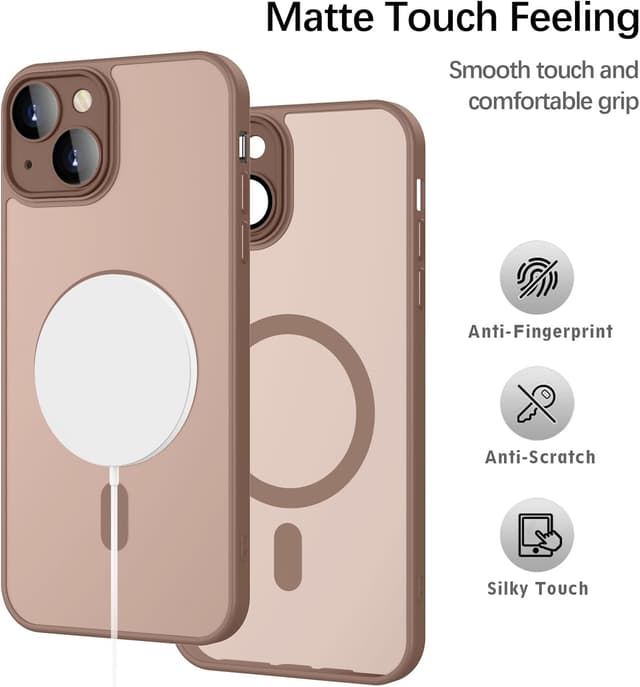 Detalle 2 de YUANDMI iPhone 15, Cover magnetica MagSafe