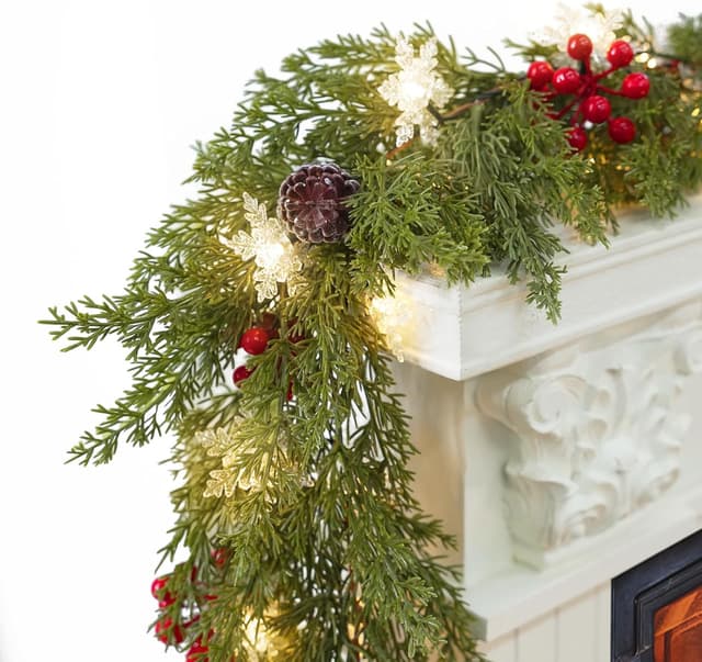 Thumbnail 6 de JDKPK 6FT Cedar Garland Decor with Lights 🎄