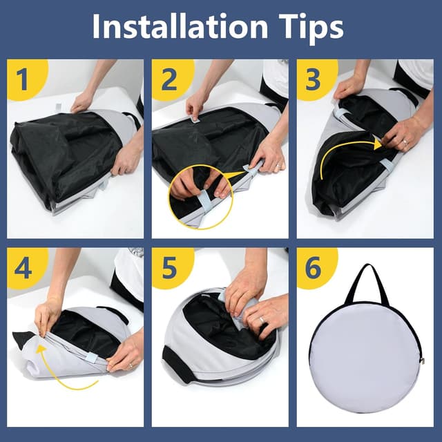 Thumbnail 1 de HoYiXi Universal Foldable Laptop Sun Shade & Privacy Shield (Grey) for 13–16 inch laptops