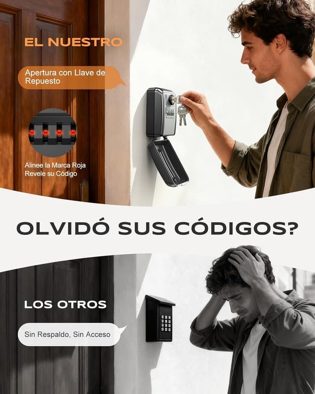 Detalle 2 de Mohard Cajetín llaves con código 4 dígitos 105x60x45 mm