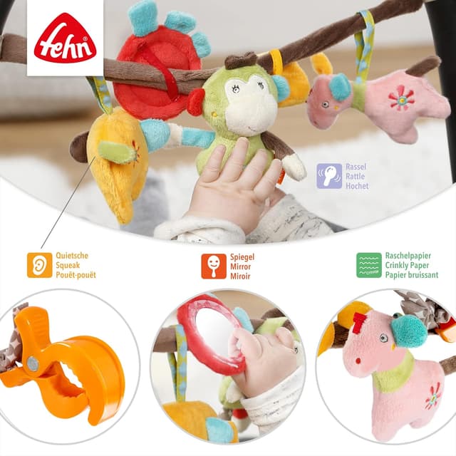 Detalle de Fehn Kinderwagenkette Safari 45 cm Spielzeug