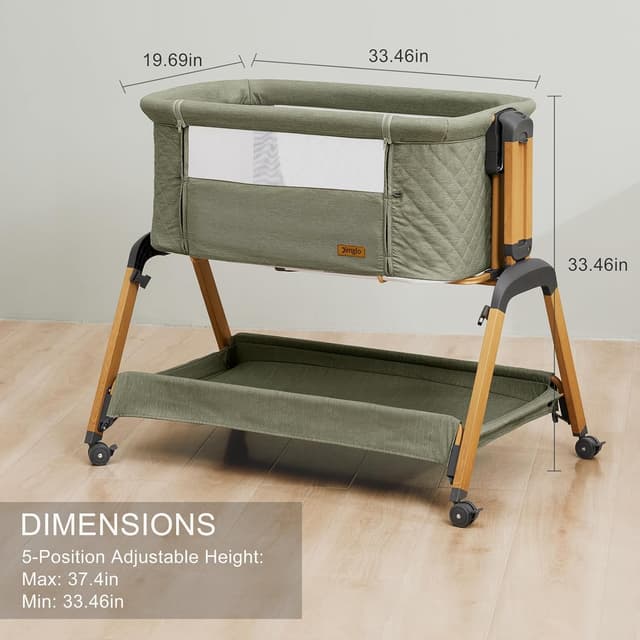 Thumbnail 6 de Jimglo 3-in-1 Baby Bassinet with Adjustable Height