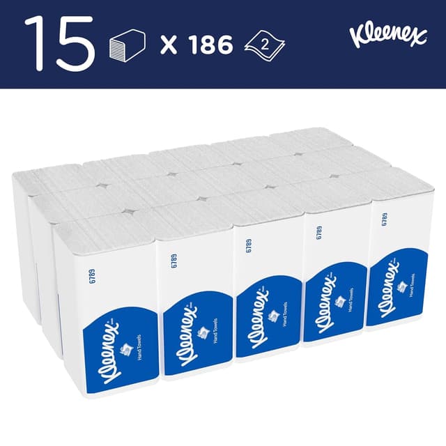 Thumbnail 1 de Kleenex 2-Ply V-Fold Hand Towels 186 per Pack