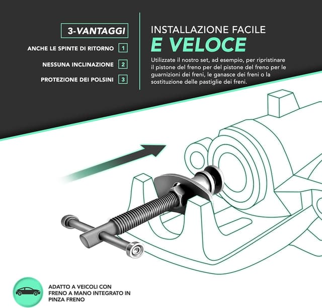 Thumbnail 3 de TRESKO Set ripristino pistone 23 pezzi ðŸ›