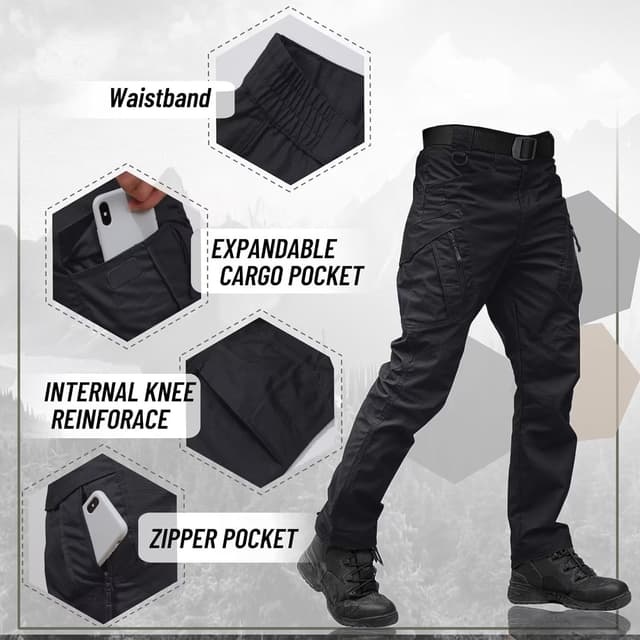 Thumbnail 4 de Tacvasen Military Cotton Hiking Trousers