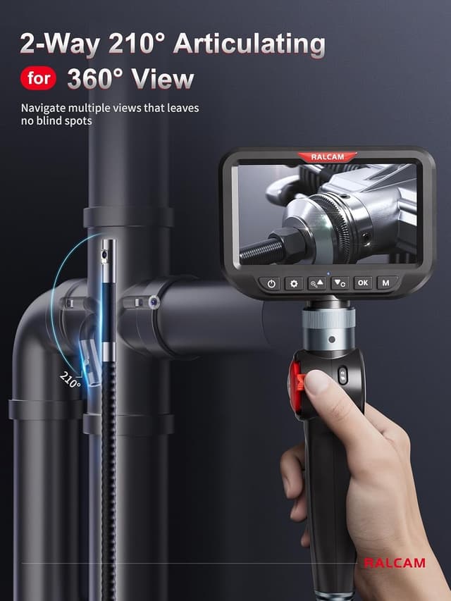 Thumbnail 3 de Ralcam Dual Lens Articulating Borescope 6.5mm Endoscope Camera